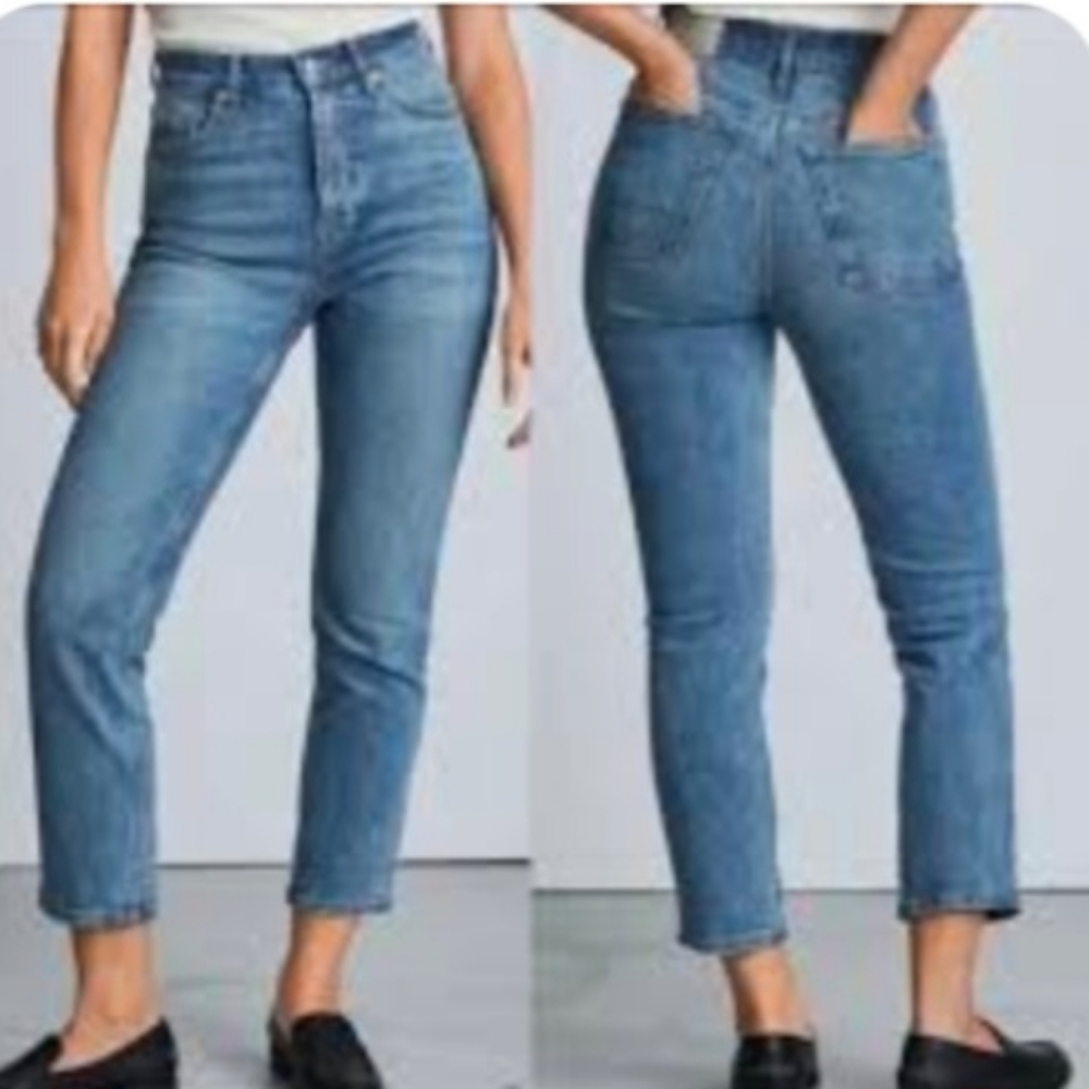 NWOT EVERLANE The ’90s Cheeky® Vintage Mid Blue‎ JEAN Size: 26 Ankle